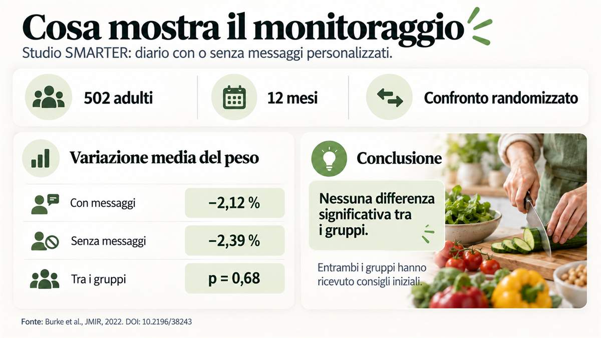 Risultati dello studio SMARTER sul monitoraggio con e senza messaggi personalizzati